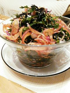 水菜とヒジキの栄養満点ボリュームサラダ-レシピのメイン写真