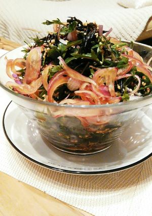 水菜とヒジキの栄養満点ボリュームサラダ-レシピのメイン写真