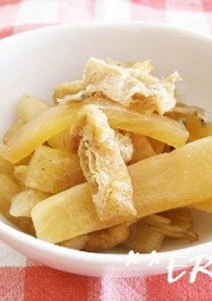 大根とじゃこと薄揚げの炒め煮～♪♪-レシピのメイン写真