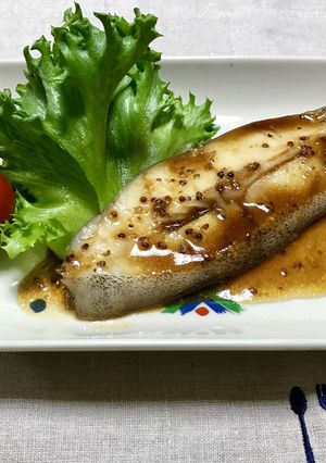 ◉カラスカレイの粒マスタード焼き-レシピのメイン写真