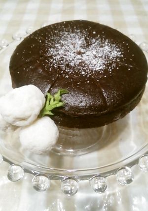 簡単♪濃厚生チョコ豆腐ガトーショコラ☆-レシピのメイン写真