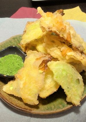 簡単！びっくり美味しいキャベツの天ぷら-レシピのメイン写真