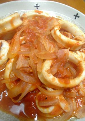 イカとベーコンのトマト煮☆マヂうま～♪-レシピのメイン写真