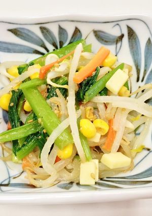 もやしとコーンのごま酢和え-レシピのメイン写真