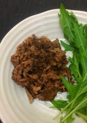 赤ワインに寄せた牛肉の焼肉風。-レシピのメイン写真