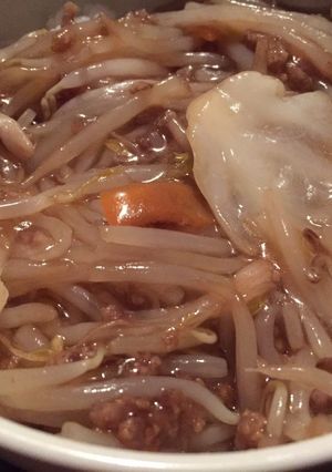 ミンチと野菜炒めのあんかけ丼-レシピのメイン写真