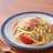 トマトとベーコンの白だしパスタ