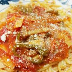 รูปของ 家にあるもので♪トマトパスタ
