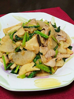 豚バラ肉とカブの麺つゆ炒め☆-レシピのメイン写真