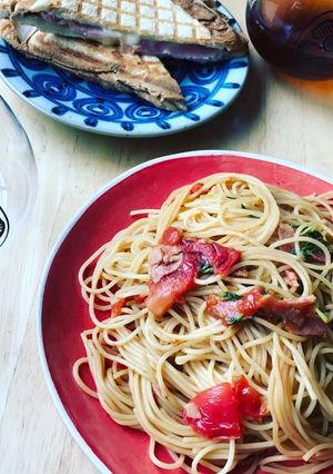和風とまとパスタ★豆苗入り-レシピのメイン写真