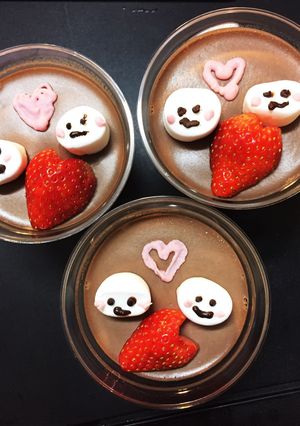 バレンタインに♪チョコレートプリン-レシピのメイン写真