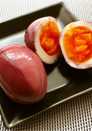半熟卵の赤ワインピクルス-レシピのメイン写真