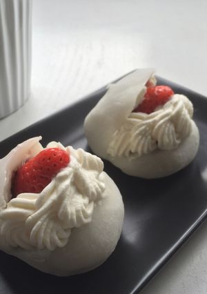 市販の大福で☆簡単♫生クリーム苺大福-レシピのメイン写真