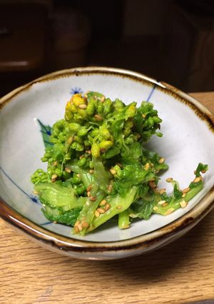 菜の花の胡麻味噌和え-レシピのメイン写真