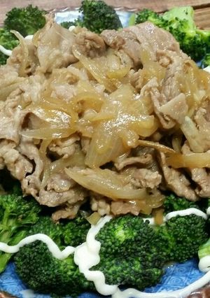 パパッと豚肉の生姜焼き(*^ω^*)✋-レシピのメイン写真