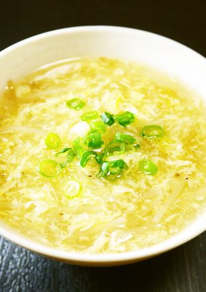 もやしとふわとろ卵！中華たまごスープ-レシピのメイン写真