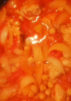 鶏と豆のトマト煮♪-レシピのメイン写真