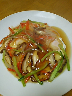 目玉焼き!!めんつゆ野菜あんかけ風-レシピのメイン写真