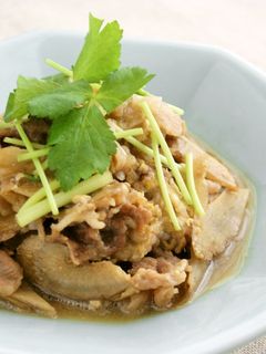 簡単♪たっぷりごぼうと牛肉のたまごとじ-レシピのメイン写真