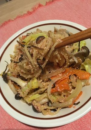 明太子と春キャベツの変わり塩焼きそば-レシピのメイン写真
