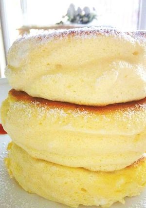 ふわっふわの幸せ気分パンケーキ♪-レシピのメイン写真