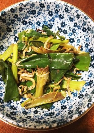 大根葉軸とネギで作りおき-レシピのメイン写真