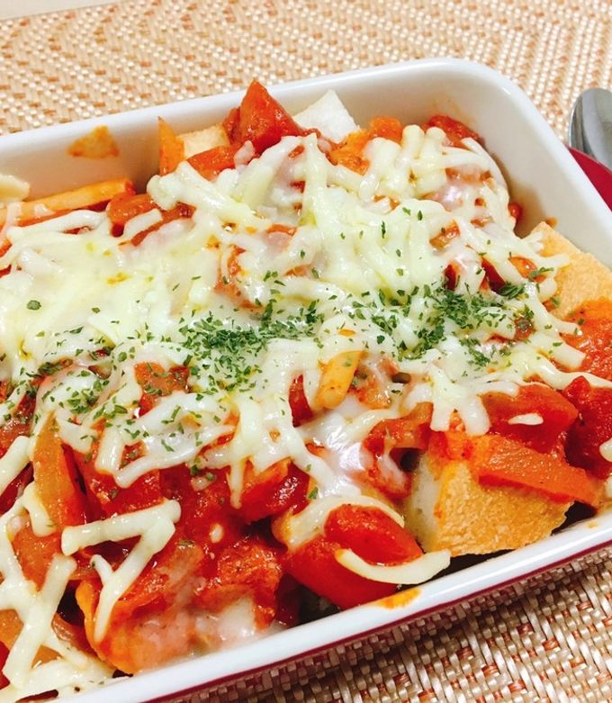 トマトクリームのパングラタン by nonkapi 【クックパッド】 簡単