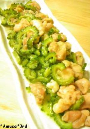 唐揚げ味のゴーヤ煮-レシピのメイン写真