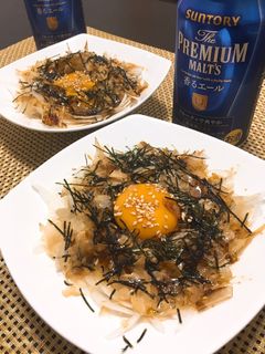 ☆簡単おつまみ☆月見オニオンスライス-レシピのメイン写真