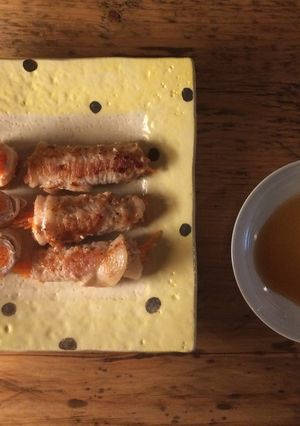 シャキシャキがおいしい！にんじんの肉巻き-レシピのメイン写真