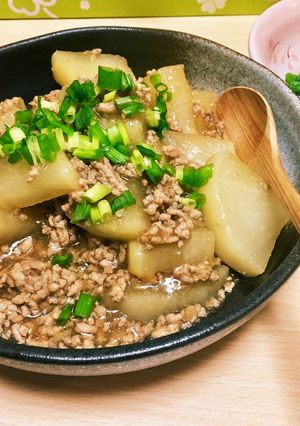 大根の豚そぼろあんかけ-レシピのメイン写真
