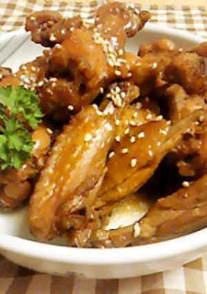 鶏手羽の黒酢煮-レシピのメイン写真