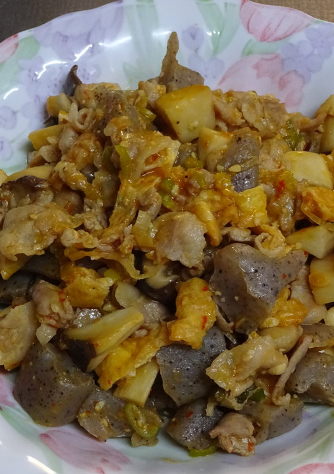 こんにゃくとエリンギの旨辛味噌炒め-レシピのメイン写真
