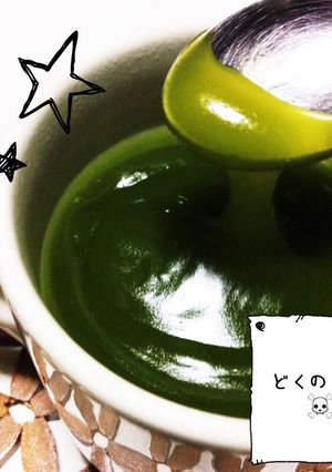 どくのぬま(片栗粉緑茶湯)-レシピのメイン写真