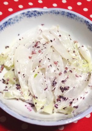 レンジで✨新玉ねぎのゆかりマヨ✨-レシピのメイン写真