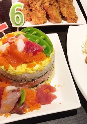 お誕生日に簡単☆寿司ケーキ-レシピのメイン写真