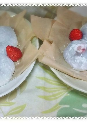ぎゅぎゅ牛肥De♦季節のイチゴ☺大福♦-レシピのメイン写真