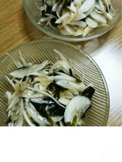 新玉ねぎとワカメのポン酢和え(*^^*)-レシピのメイン写真