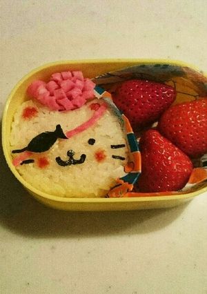 ねこねこ日本史！伊達政宗おにぎり！-レシピのメイン写真