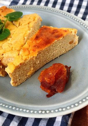 【簡単】ヨーグルとうふで干し柿ケーキ-レシピのメイン写真