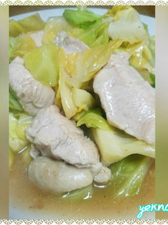*鶏肉と春キャベツの旨煮*-レシピのメイン写真