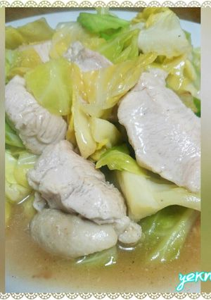 *鶏肉と春キャベツの旨煮*-レシピのメイン写真