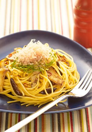 干しきのこを使ったパスタ-レシピのメイン写真