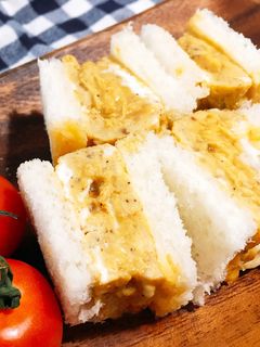 ファインスパイス入り厚焼き玉子サンド-レシピのメイン写真