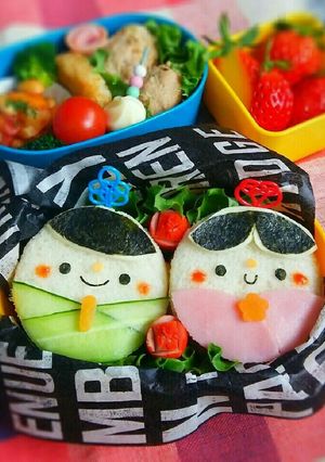 サンドイッチで簡単♡ひな祭りキャラ弁-レシピのメイン写真