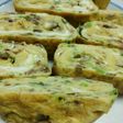 なめことほうれん草の卵焼き