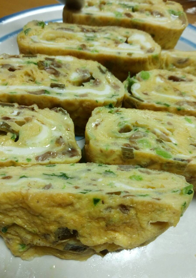 なめことほうれん草の卵焼き-レシピのメイン写真