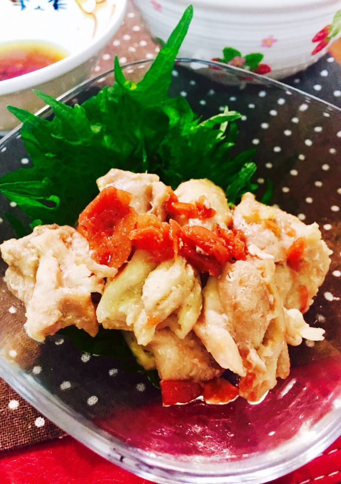 簡単★鶏肉の梅和え★混ぜるだけ★-レシピのメイン写真