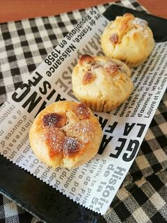 HM簡単☆ホワイトチョコバナナマフィン。-レシピのメイン写真