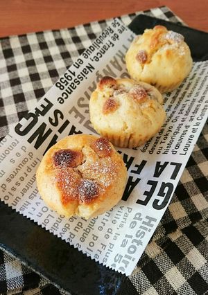 HM簡単☆ホワイトチョコバナナマフィン。-レシピのメイン写真